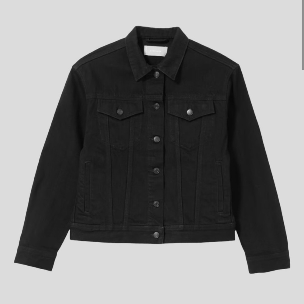 Everlane Boxy Demin Jacket Black M